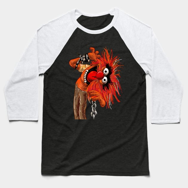 The Muppets Animal Illustration Baseball T-Shirt by CatsandBats